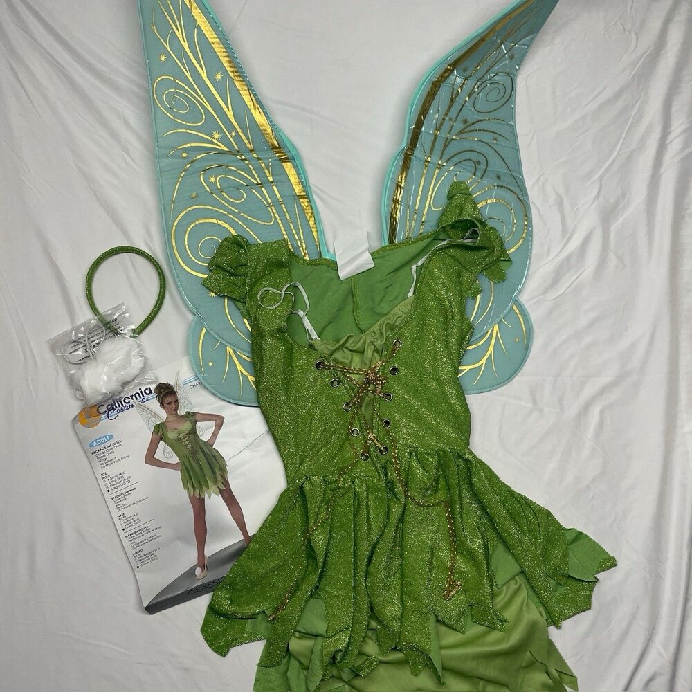 California Costumes Adult LARGE (10/12) Classic Tinkerbell Costume 5022-059